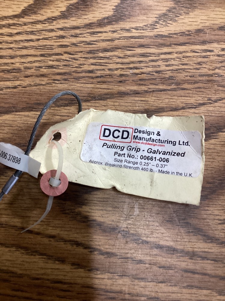 DCD Pulling Grip 006611-006 Size Range 0.25”-0.37” 10”