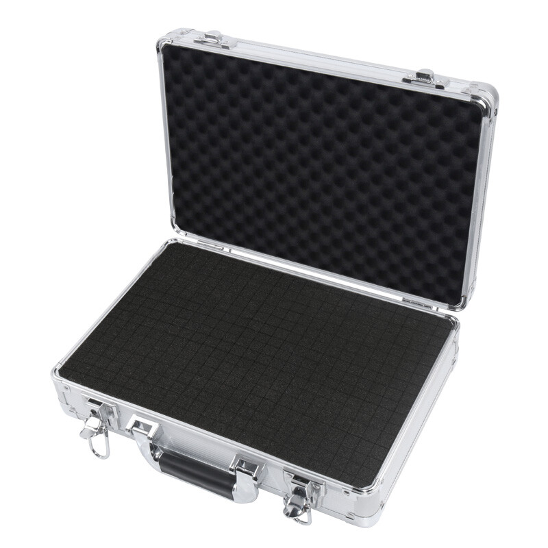 17in Aluminum Case with Customizable Pluck Foam Interior for Instruments Camera