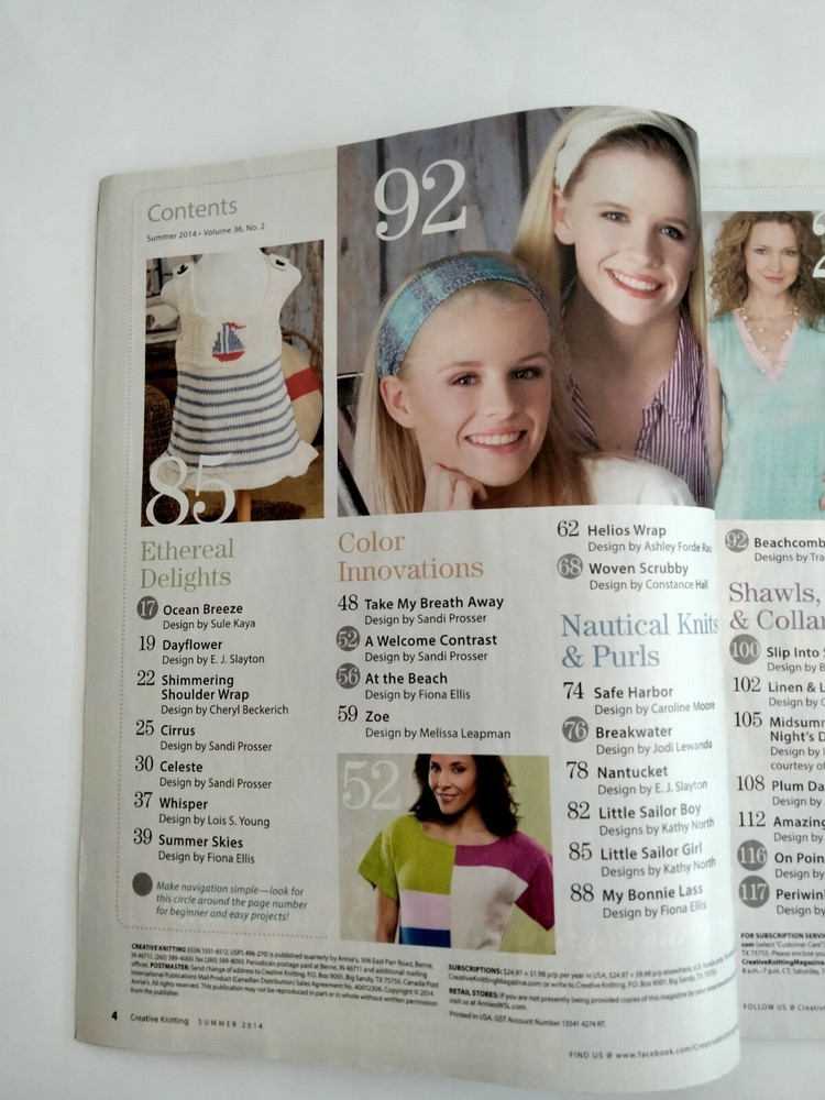 Creative Knitting - Summer 2014