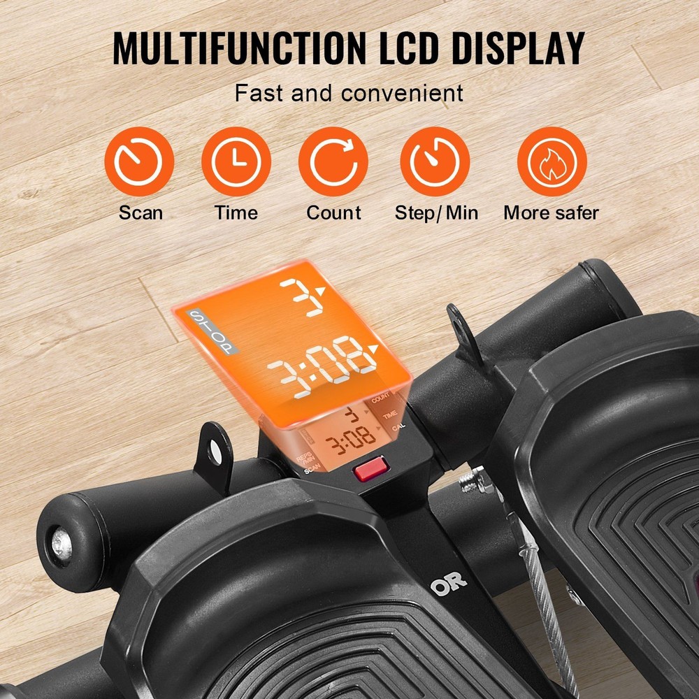 Space Saving Stepper for Home with Band Step Count Indicator