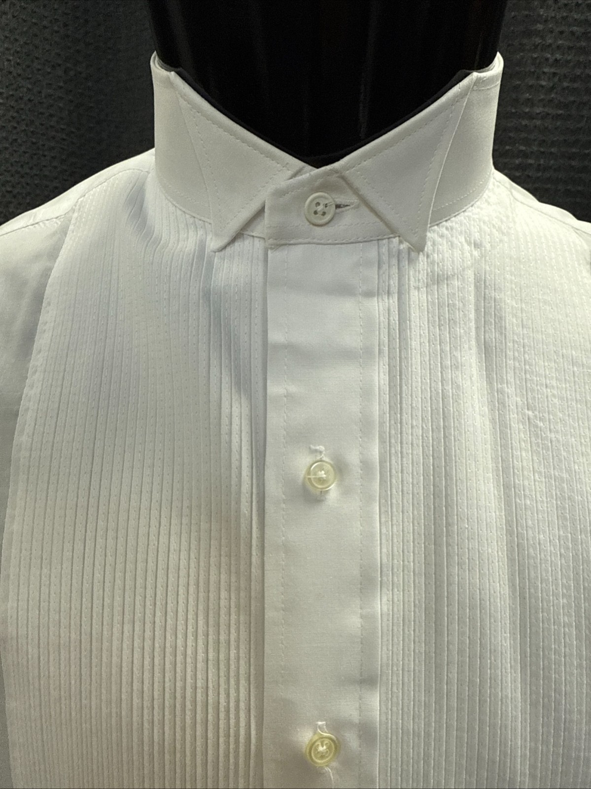 White Wing Collar Button Down Tuxedo Shirt (Formal Events)