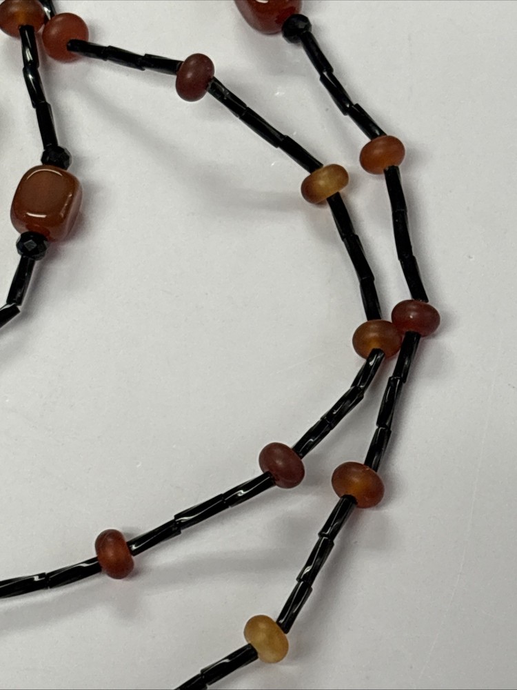 Camelian Stone Extra Long Rosary ~ READ DESCRIPTION