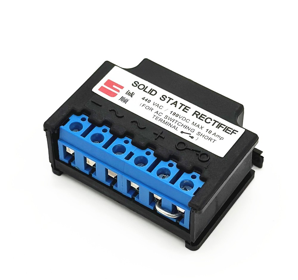 1PC 440VAC 190VDC MAX 10Amp Motor Brake Rectifier SOLID STATE RECTIFIER