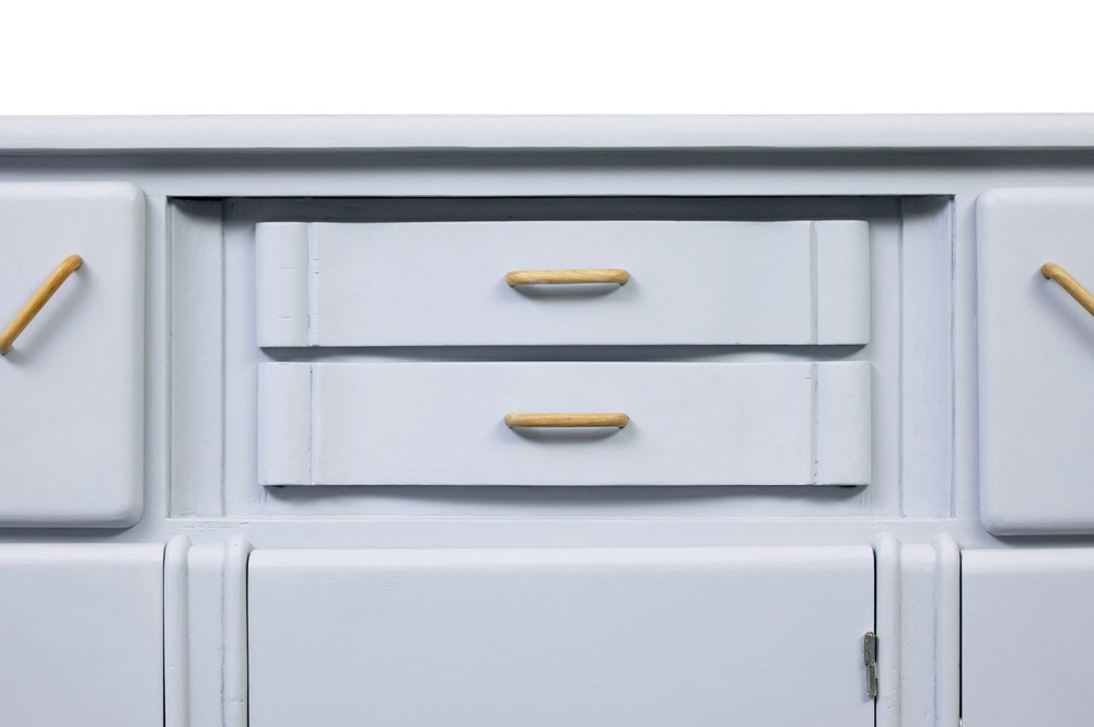 EARLY 20TH CENTURY PAINTED PINE KITCHEN SIDEBOARD
