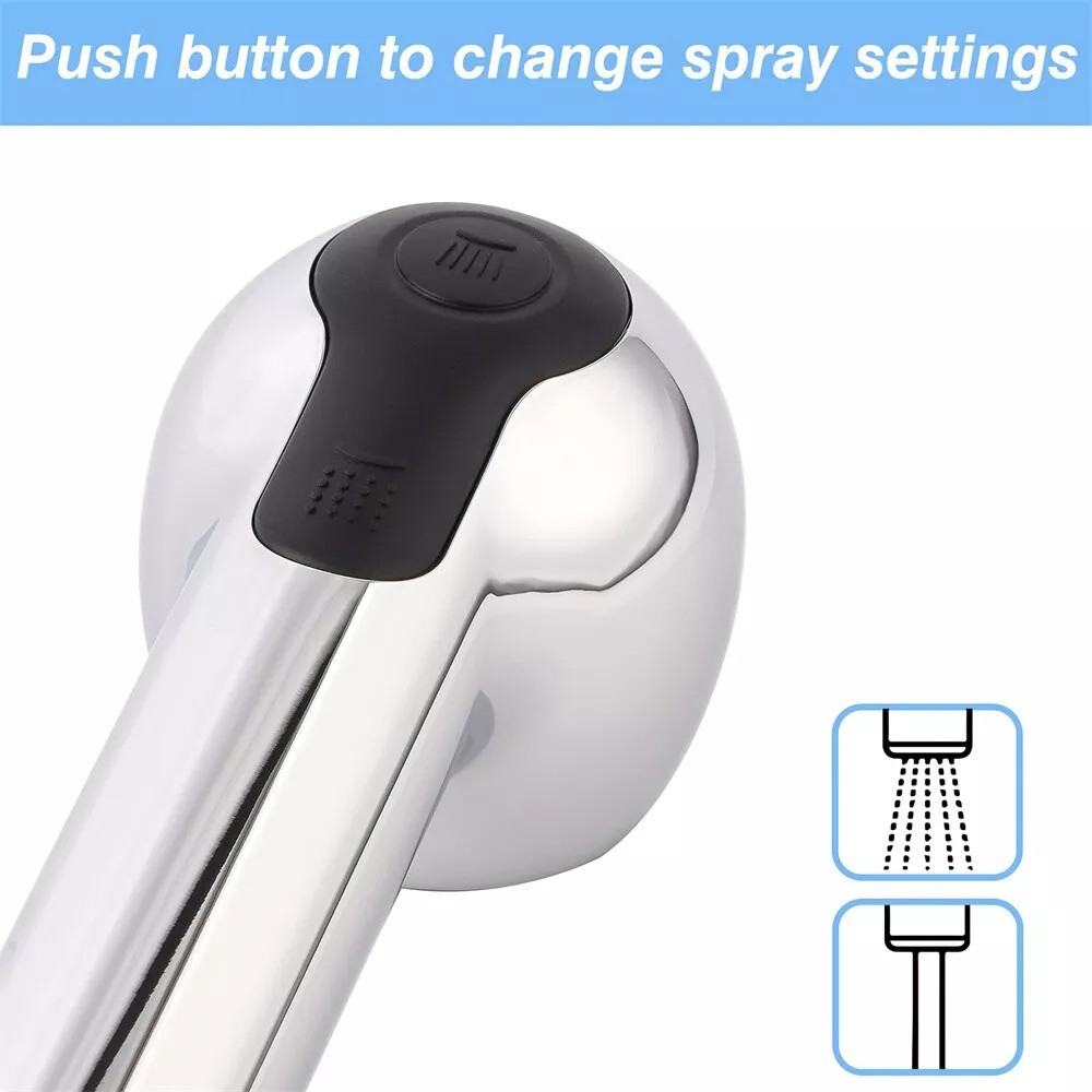 Pull Out Sink Sprayer Head 2 Function for Kitchen Sink Faucet Bathroom RV Camp