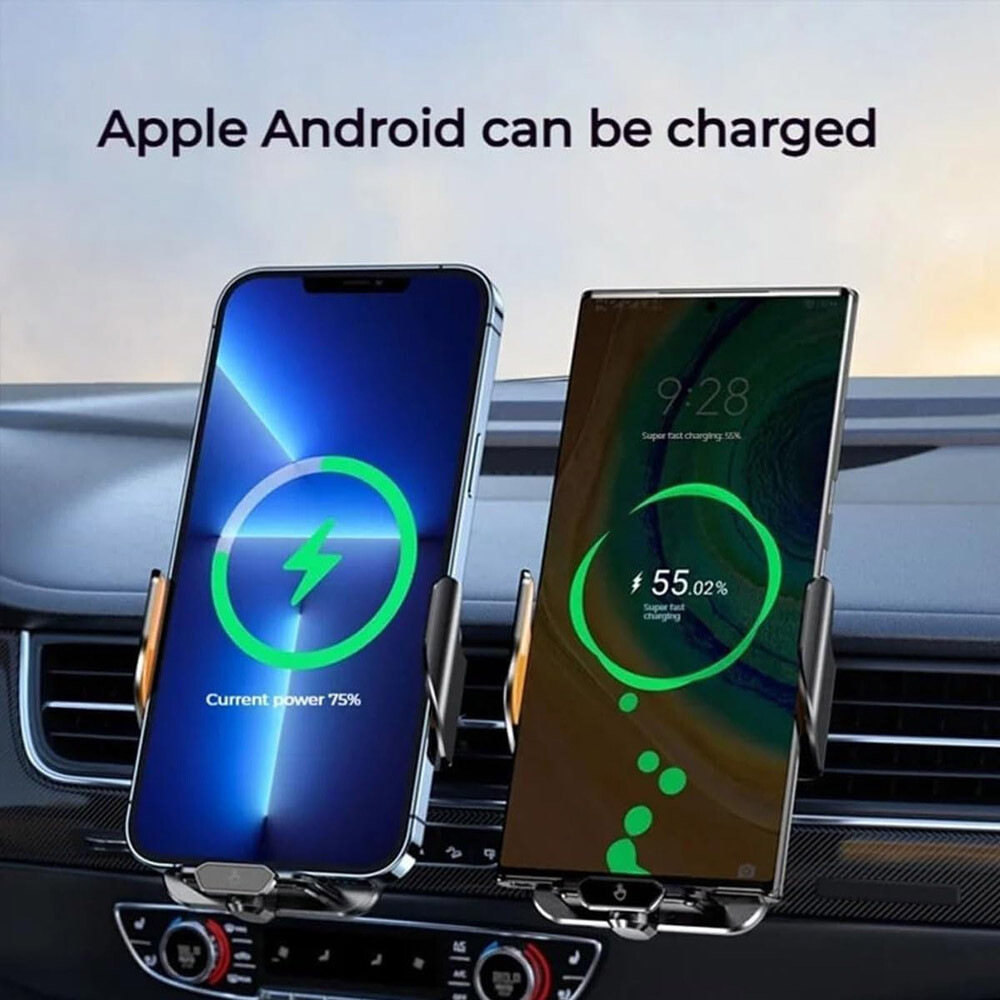 66W Fast Wireless Car Charger Automatic Clamping Mount Air Vent Phone Holder