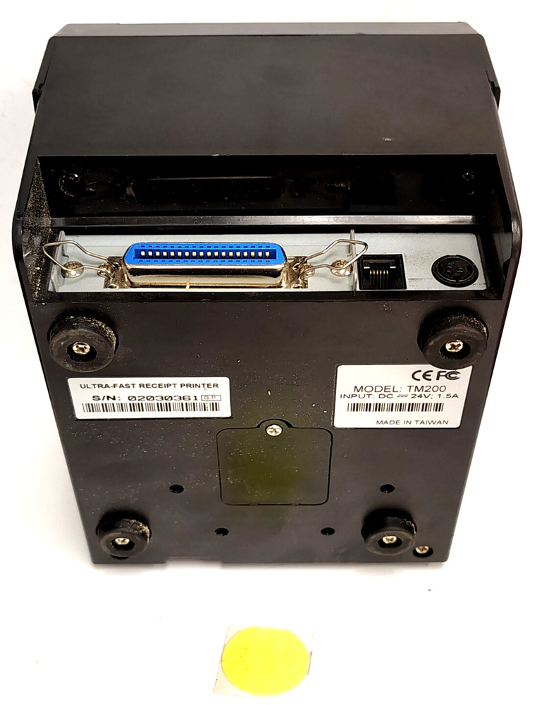 ULTRA-FAST RECEIPT PRINTER INPUT DC: 24V 1.5A MODEL NO TM200