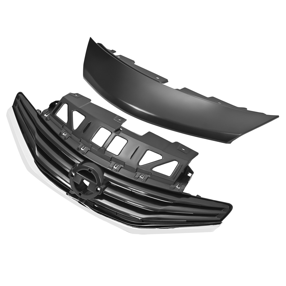 For Nissan Versa Note 2014-2017 Front Upper Bumper Grille & Cover Assembly 2PCS