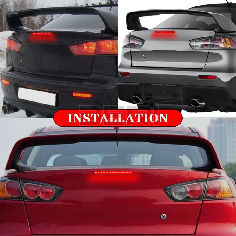 Smoked LED Third 3rd Brake Light Stop For 2008-16 Mitsubishi Lancer Evolution X