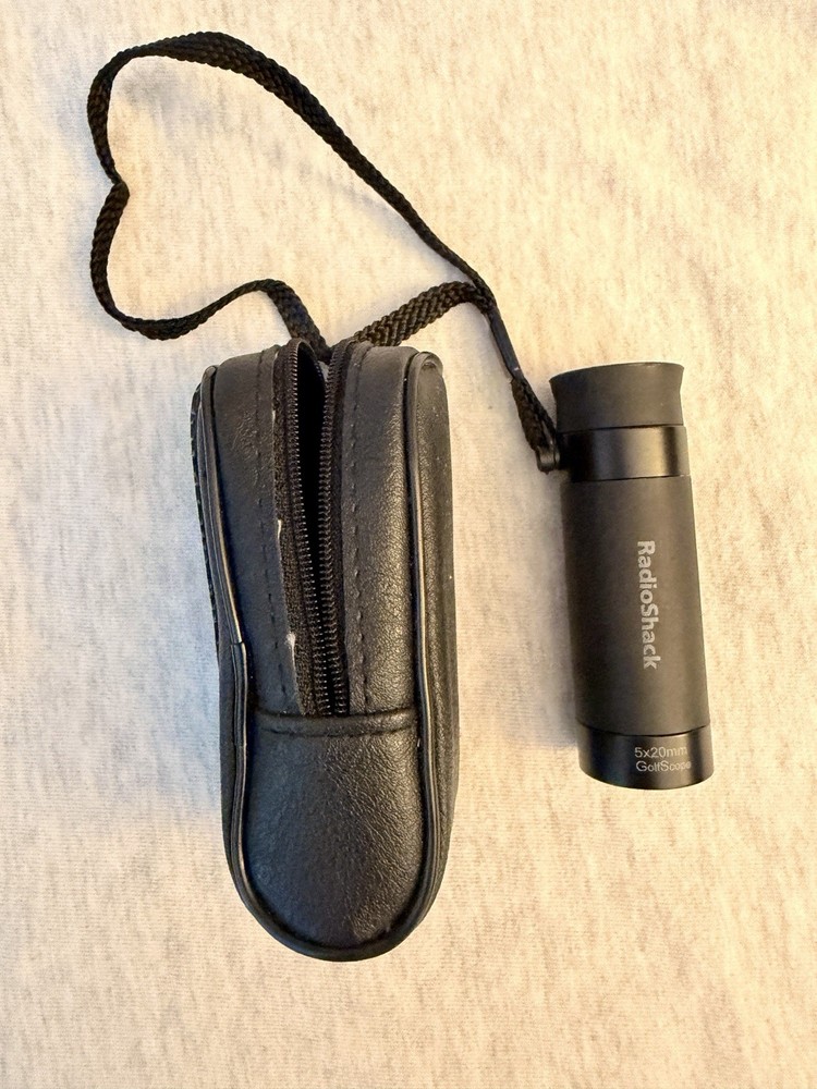 RadioShack 5x20mm Monocular GolfScope Compact Pocket Scope w/ Case