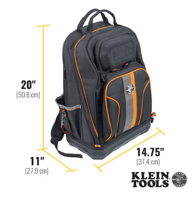 Klein Tools Tradesman Pro XL Tool Bag Backpack, 40 Pockets