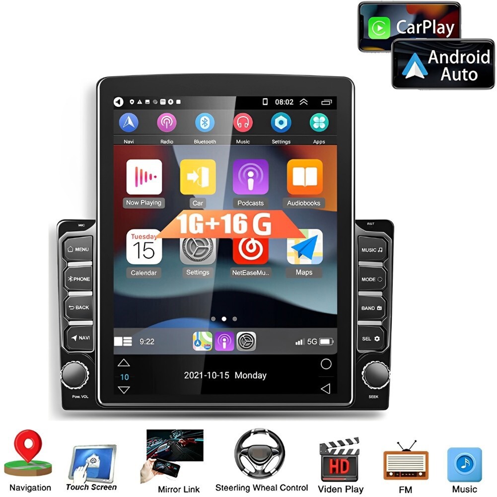 CarPlay For 2014-2019 Toyota Highlander 9.7" Android 13 Car FM Radio GPS Stereo