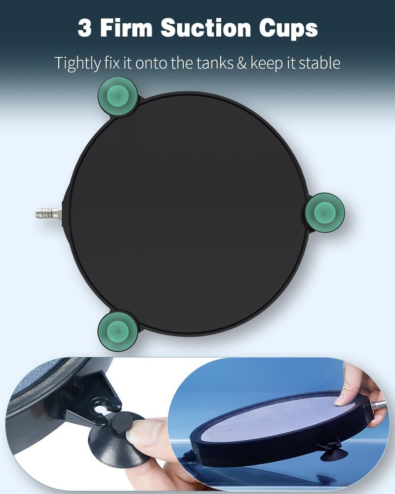 Aquarium 8 Inch Large Air Stone Disc Bubble Diffuser Release Tool for Air Pum...