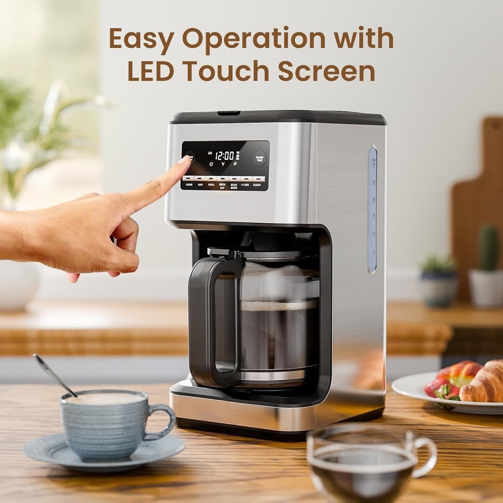 Coffee Maker, 14-Cup Programmable Drip Coffee Makers with Reusable Filter