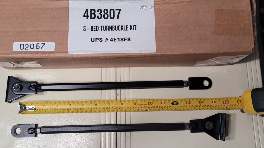 S-Bed Turnbuckle KIT 4B3807 for Adjustable Bed , UPS #4E18F8