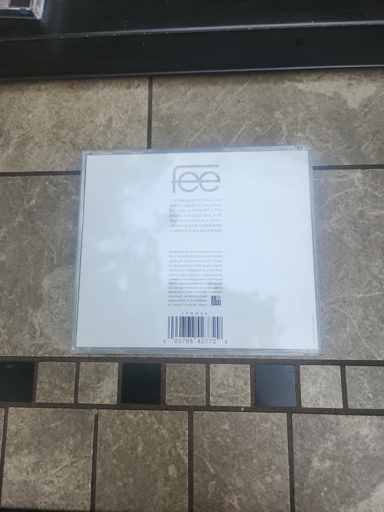 FEE We Shine Autographed CD Insert Signed Christian Music