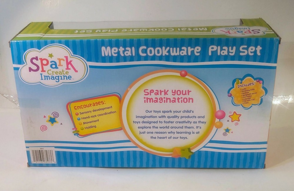 WalmartSpark. Create. Imagine. 10-Piece Metal Cookware Play Set