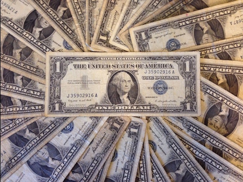 ✯1923-1957 One Dollar Note ✯ $1 Silver Certificate VG+ ✯ Bill Blue US Currency✯