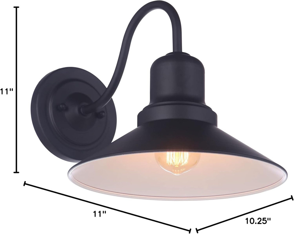 Singleton 1 Light 11" Wall Lantern, Midnight, Wet Rated, ZA5404-MN