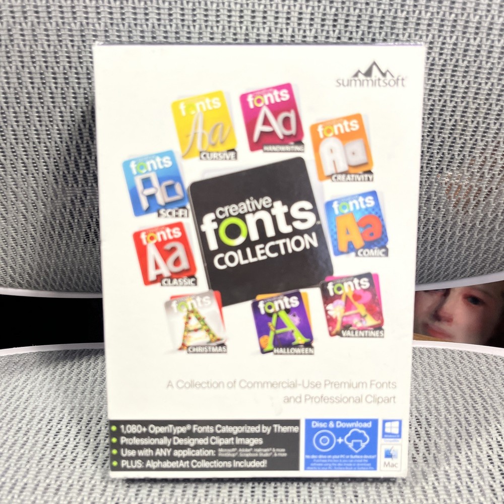 Creative Fonts Collection PC Software Summitsoft