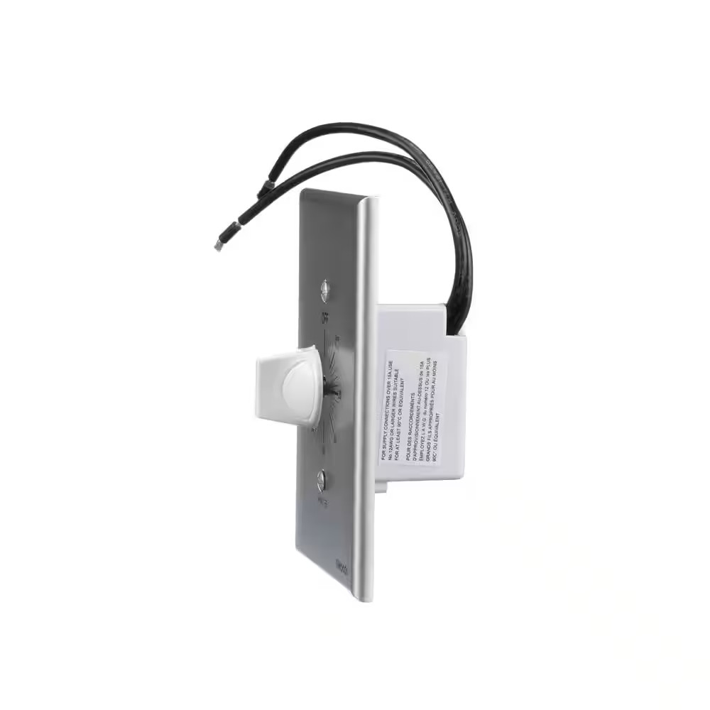 20-Amp 60-Minute In-Wall Spring Wound Countdown Timer Switch, Gray