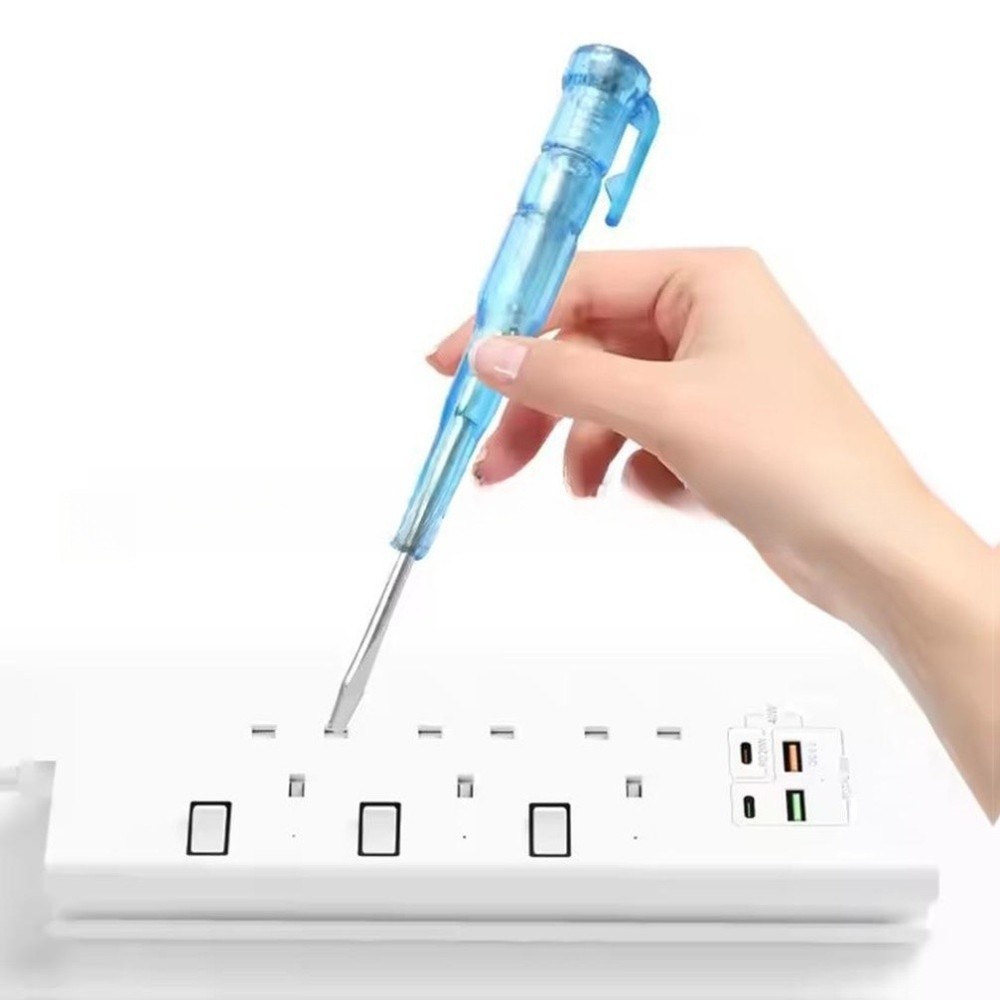 3pc Electric Test Pen Kit Portable Screwdriver Tool for Electrical Testing