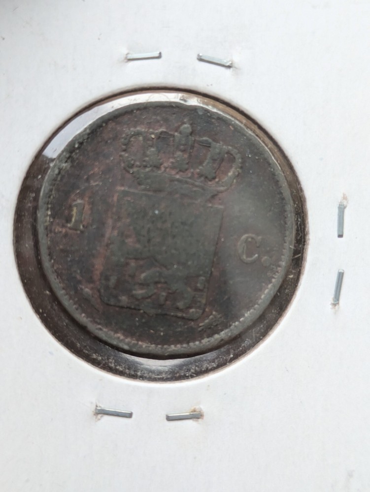 1822 Netherlands 1 Cent VG