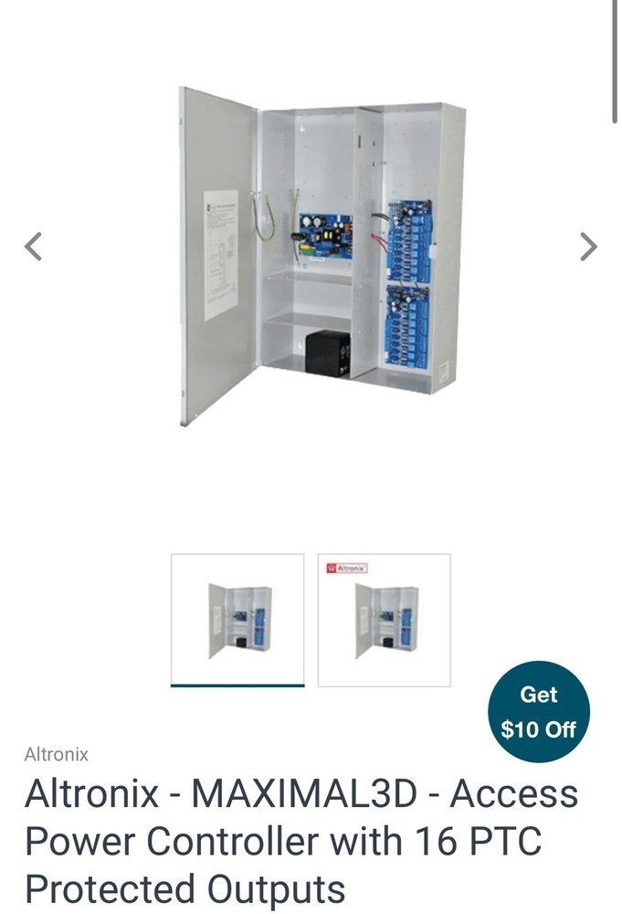 Altronix Maximal3D Access Power Controller.   16 Protected Outputs