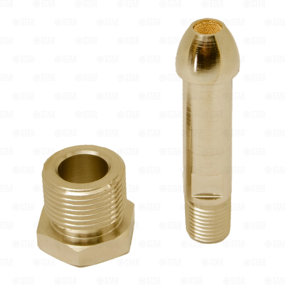 CGA580 Nitrogen Regulator Brass Inlet Stem Fitting Right or Left Threaded