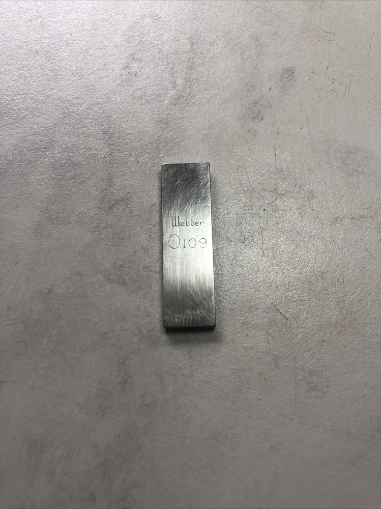 Webber .109” Gage Block