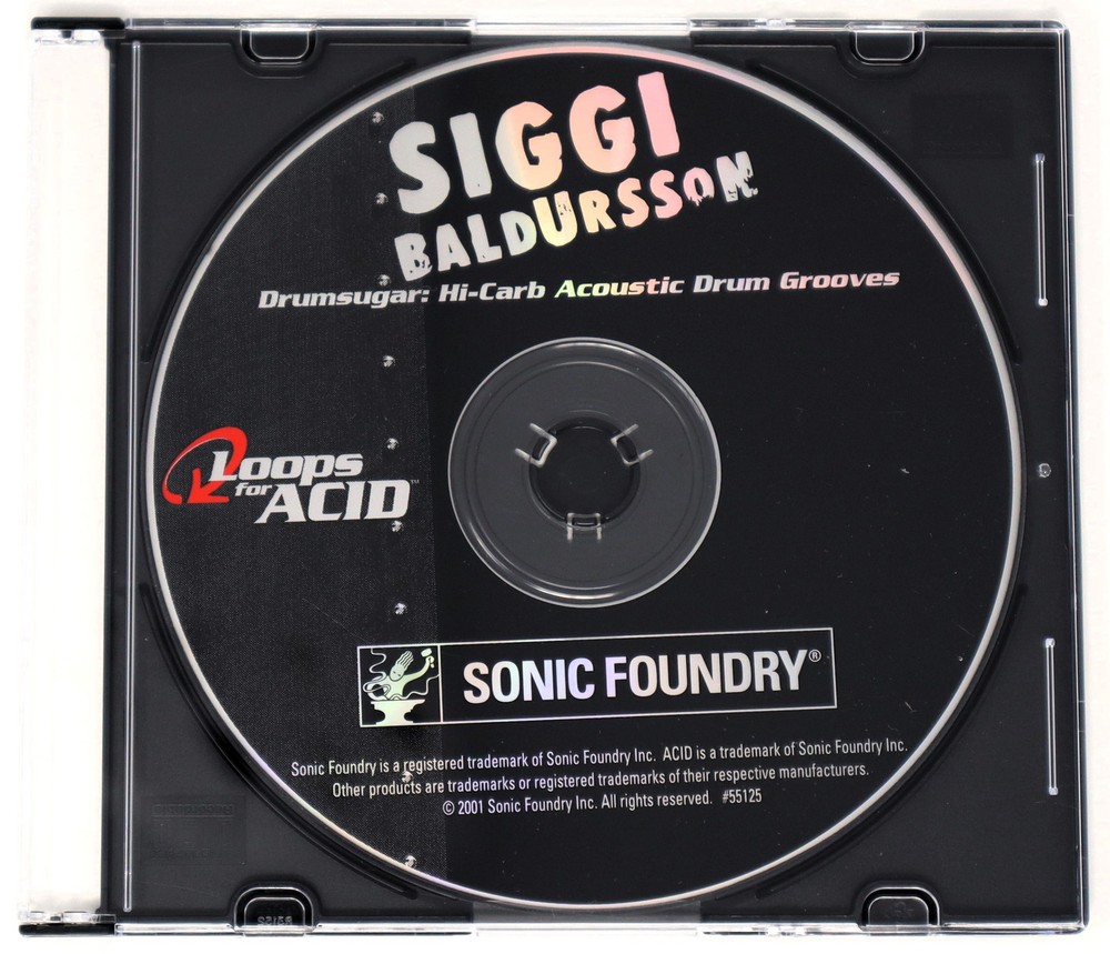 Sonic Foundry Hi-Carb Drum Loops For Acid Sample/Sound Library/Sampling CD