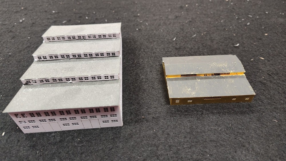 1/350 Scale Brass Buildings, Built.