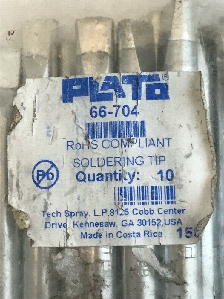 PLATO 66-704 - Soldering Tip - 3/8" - Chisel 9.5 mm - 1PC