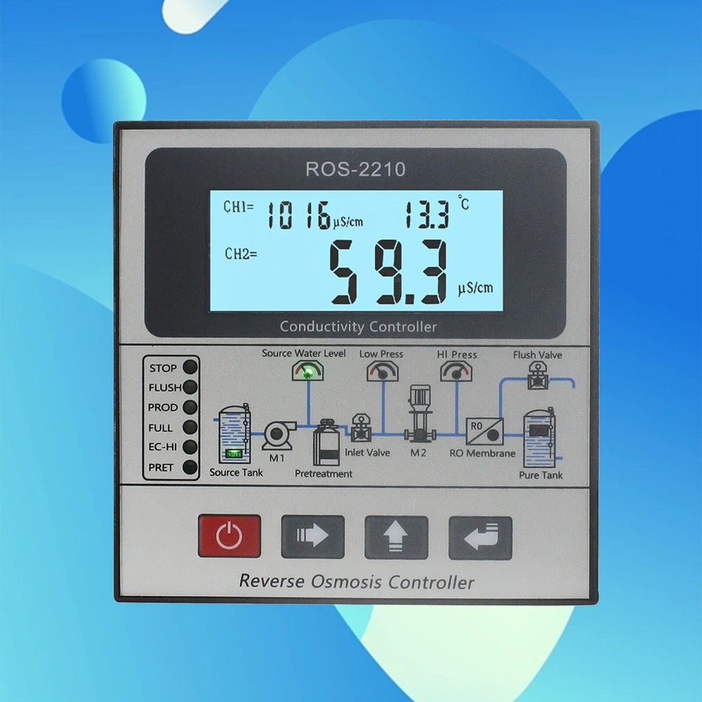 RO Reverse Osmosis System TDS Conductivity Controller Control Panel Online