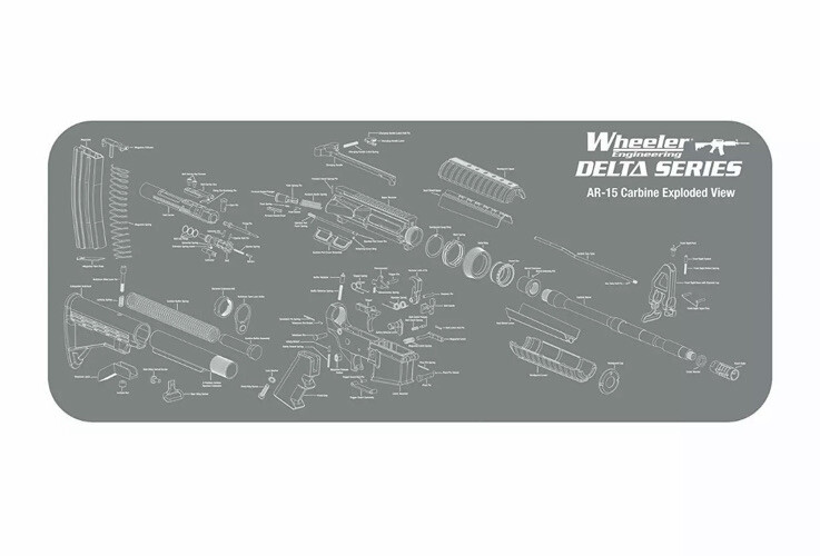 Non Marring Padded Delta Series Maintenance Mat Screen Printed Assembly