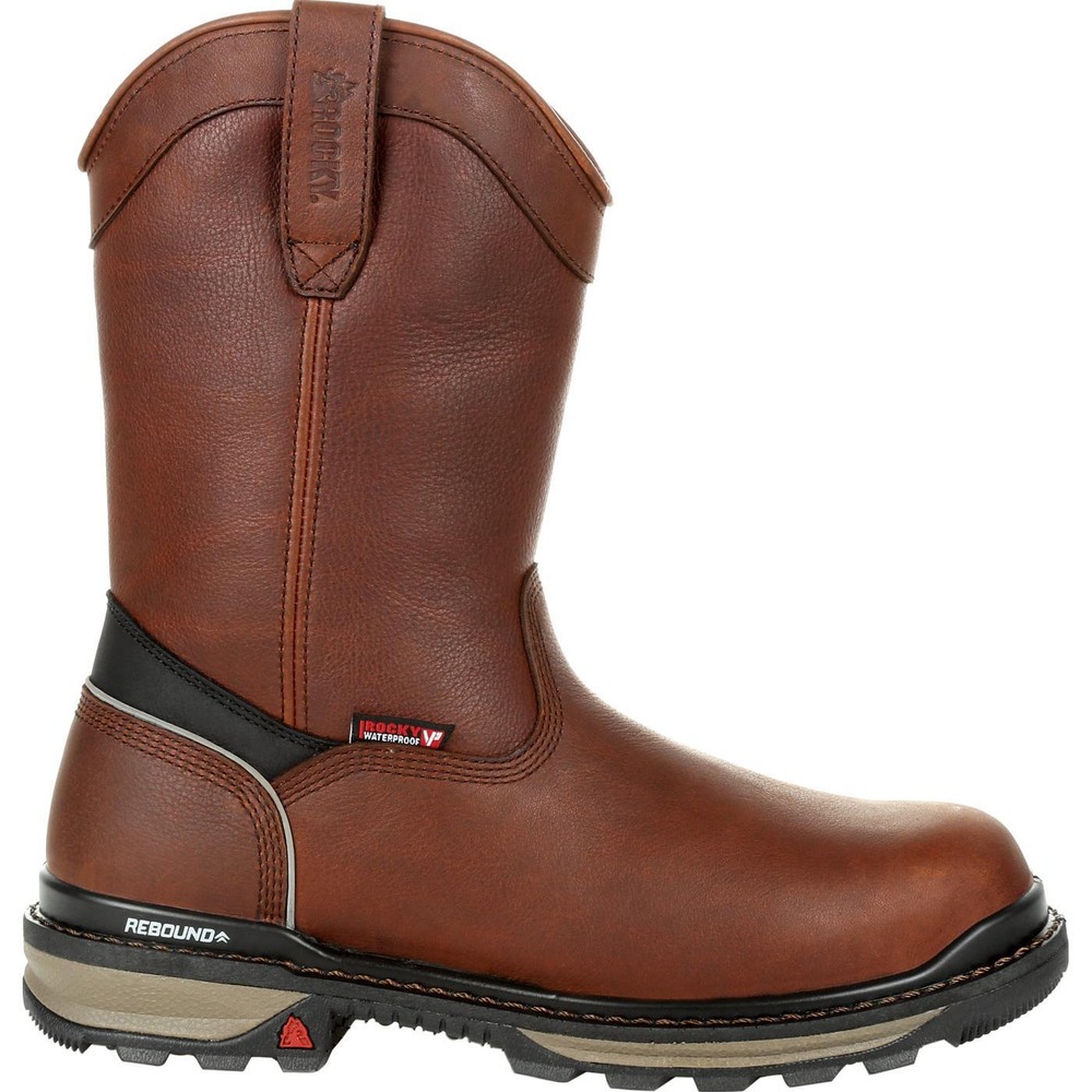 Rocky Rams Horn Waterproof Composite Toe Pull-On Work Boot