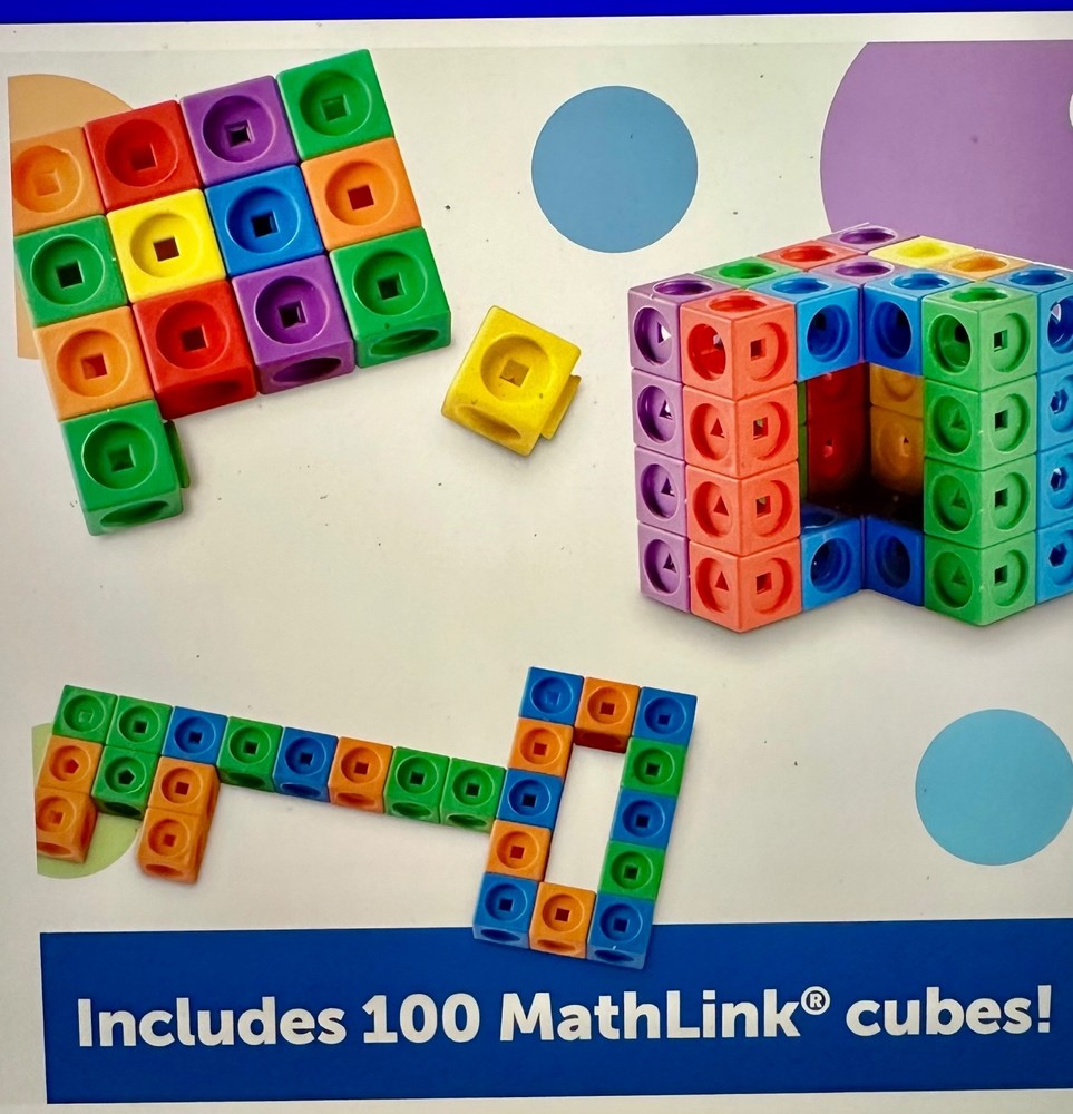 STEM Explorers Mathlink Builders Set - 100 Linking Cubes for Ages 5+