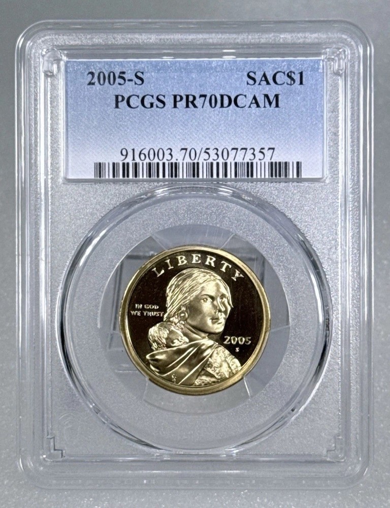 2005 S $1 Sacagawea Dollar PCGS PR70DCAM