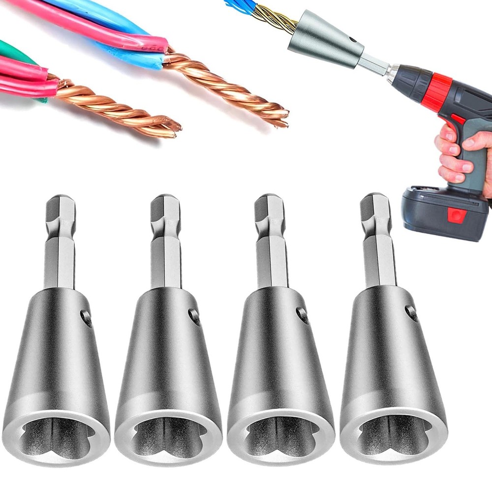 Wire Twister Tool for Drill, 2026 Upgrades Nut Silver