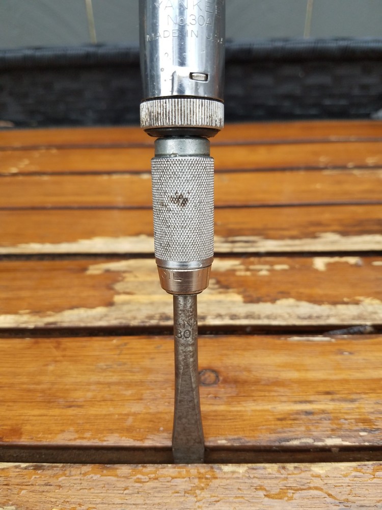 Vintage Stanley Yankee No. 30A Push Drill Screwdriver