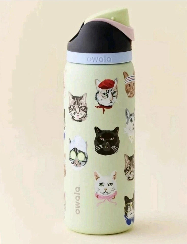 Owala 32oz FreeSip Cat Collage Catwala Bottle Urban Outfitters Exclusive New