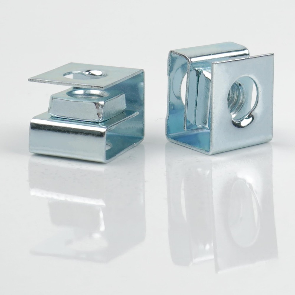 25 PCS Slide-on Cage Nuts U Type Cage Nut M6