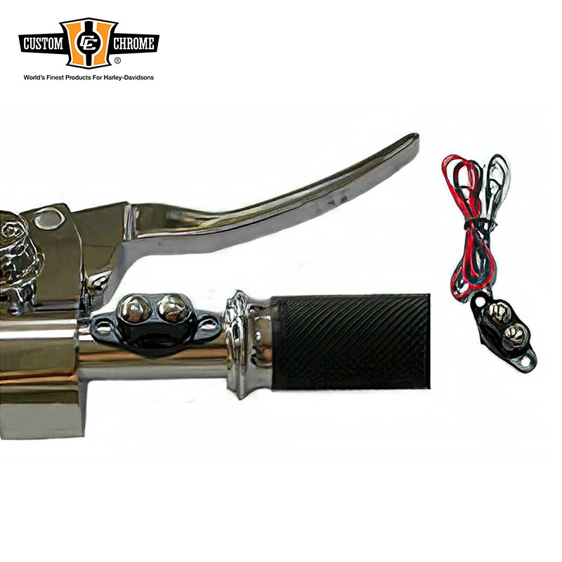 Black Custom Handlebar Dual Micro Button Switches Kit For Custom Applications