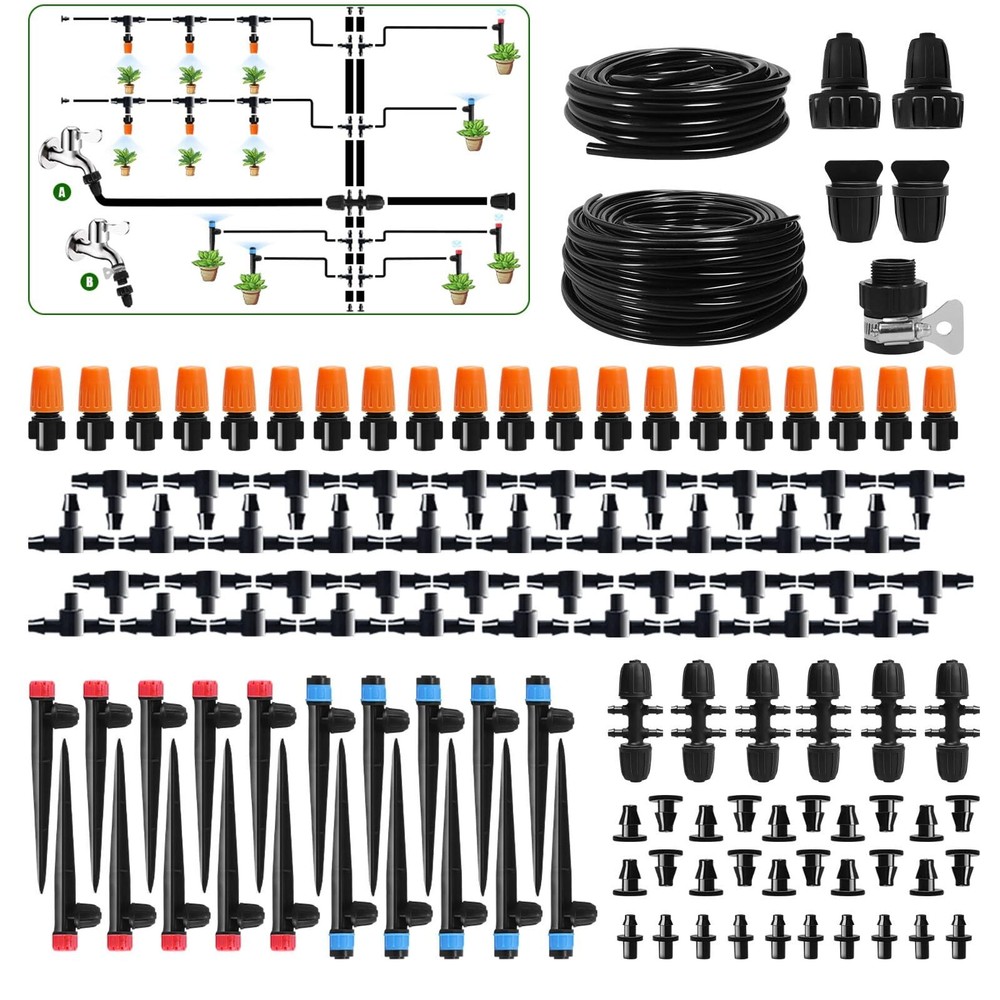 260 FT Drip Irrigation System Kit, Automatic Garden Watering System for Green...