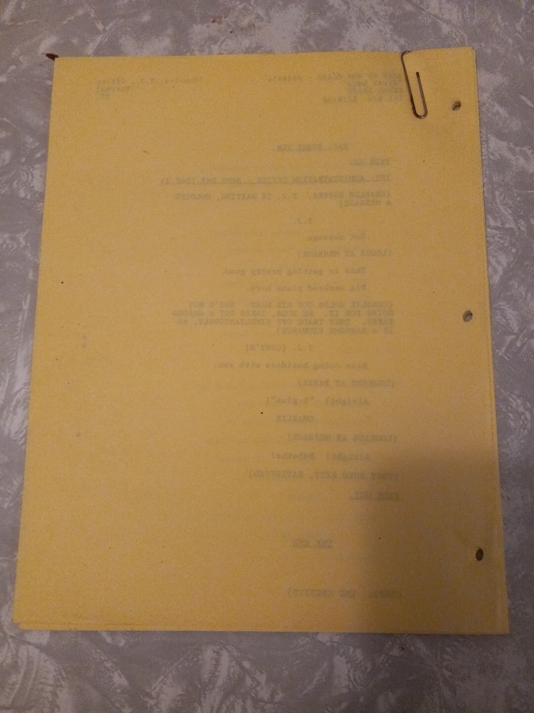 Original Head of The Class TV Script