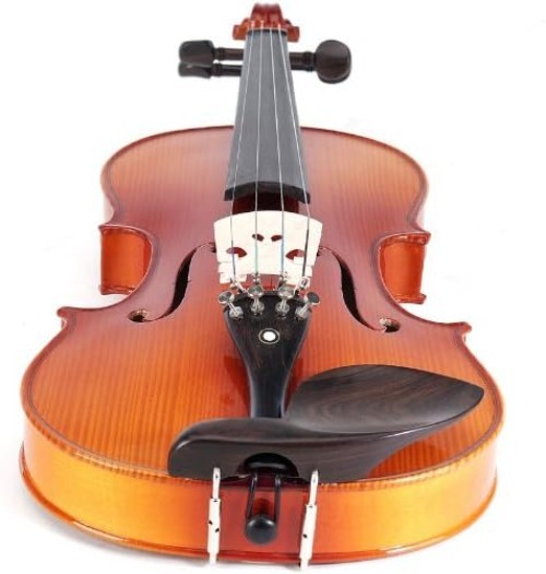 4/4 Full-Size Left-Handed Violin, Solid Spruce Top & Maple Body Professional ...