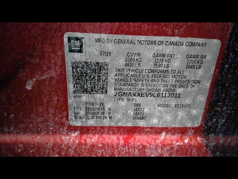 Dash Panel Without Forward Collision Warning Fits 18-19 EQUINOX 10252174