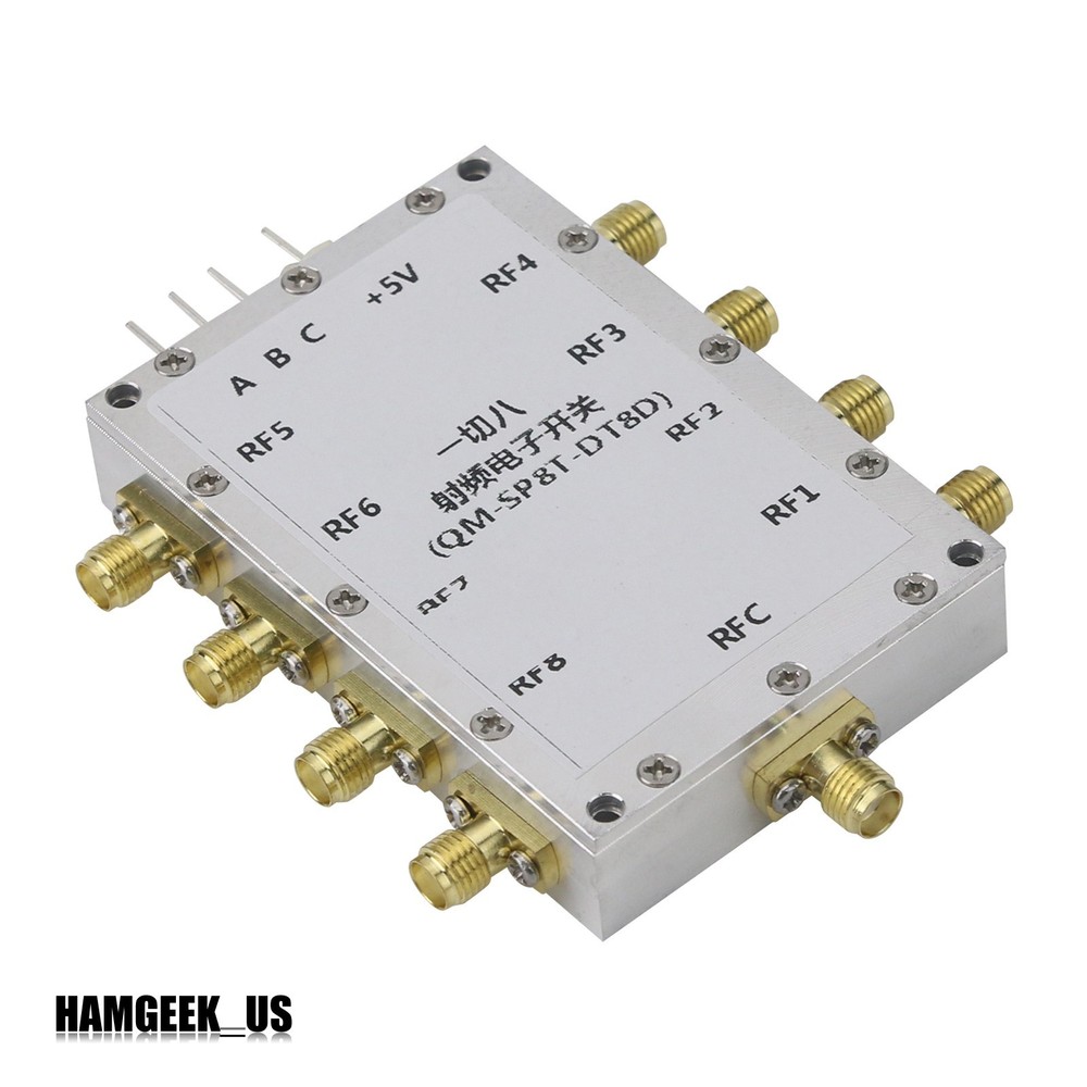 QM-SP8T-DT8D DC-8GHz SP8T Switch RF Switch Microwave Switch Single-Pole Switch