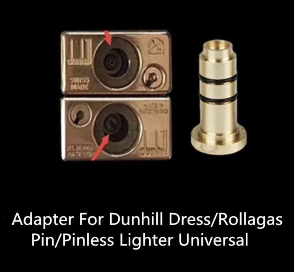 Dunhill Rollagas Lighter Brass Butane Refill Using This Adapter Works Every Time