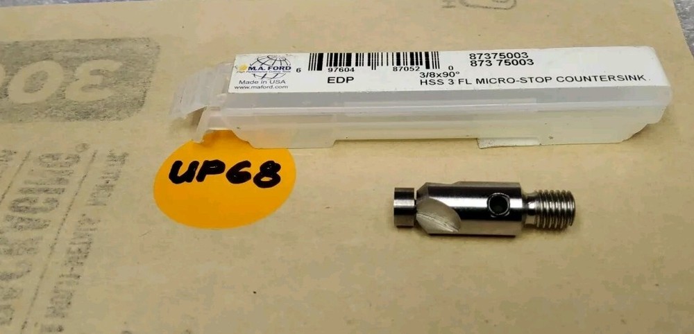 M.A. FORD  3/8X90°  HSS 3-FLUTE ADJUSTABLE MICRO STOP COUNTERSINK